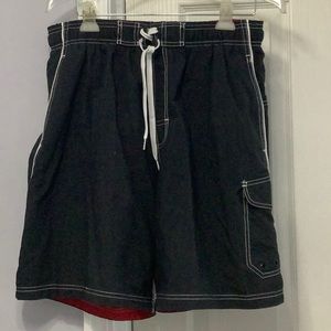 Men’s Speedo swim trunks. Black size L